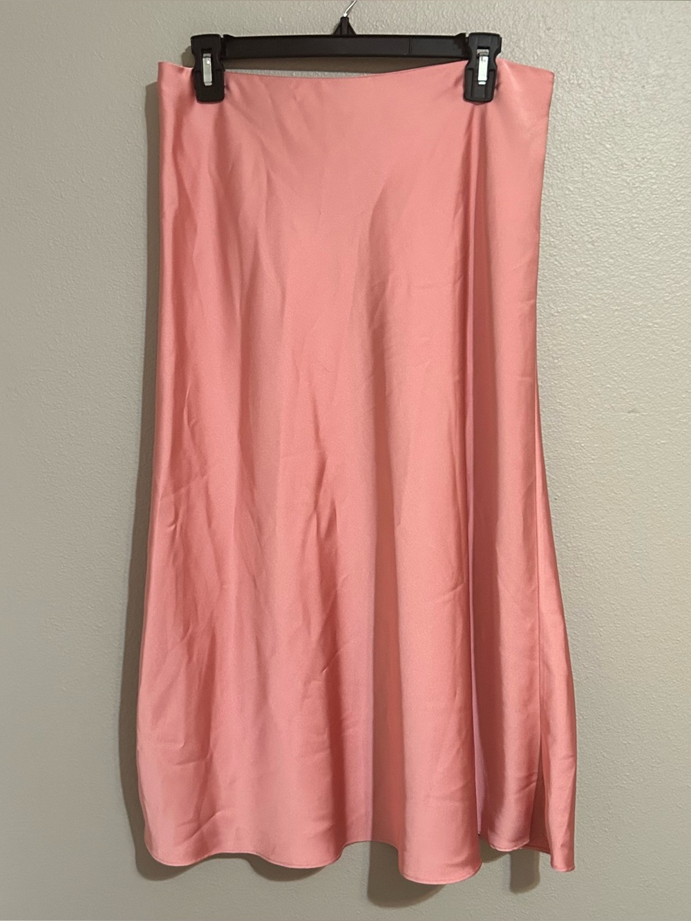 J. Crew Gwyneth Pink Satin Coquette Midi Slip Skirt Women’s Size Medium - Picture 2 of 12